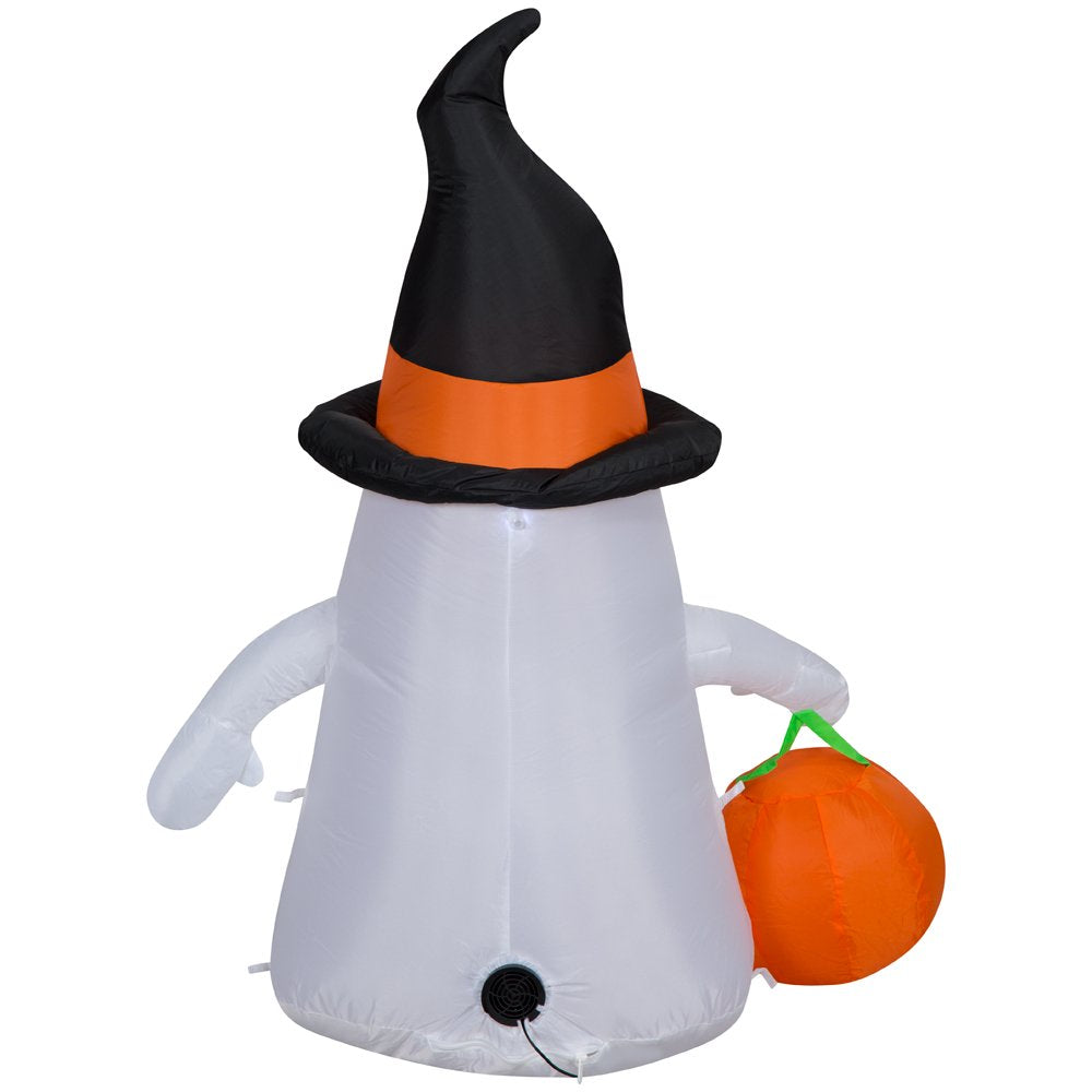 Airblown Inflatables 3.5FT Tall Halloween Inflatable Cute Ghost with Witch Hat