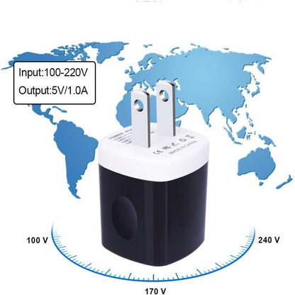 10 Pack Power USB Plug Charging Cube Block