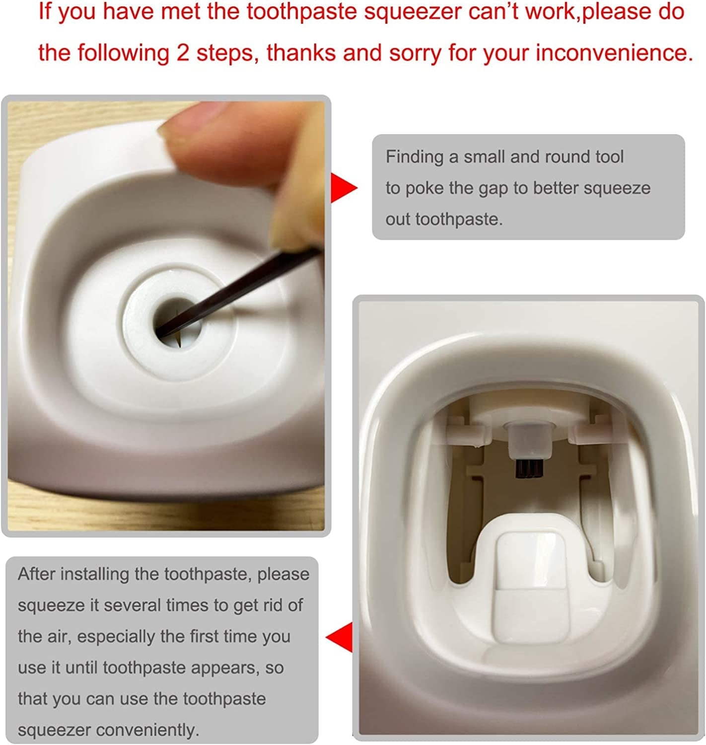  Toothpaste Dispenser Wall Mounted