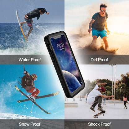 Iphone 12Pro Max Case with Lanyard Built-In Screen Protector 360° Protection Dustproof Waterproof