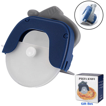  Pizza Cutter Wheel - Detachable Slicer W/Protective Blade Guard & Ergonomic Handle - Super Sharp and Dishwasher Safe Kitchen Gadget(Blue)