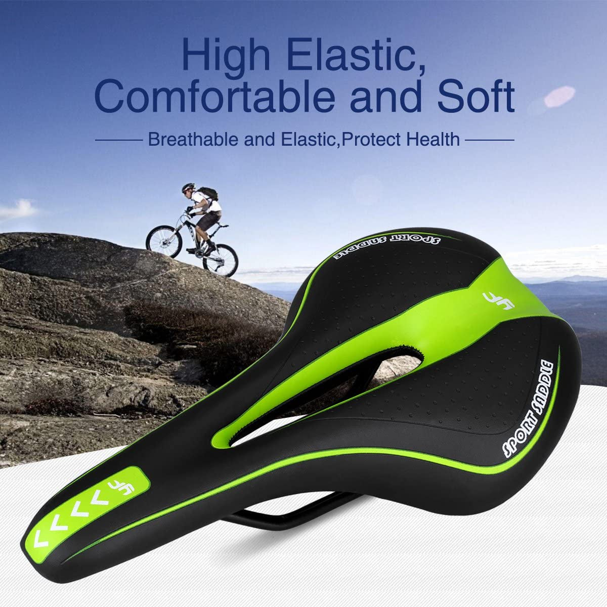 Foir Bike Saddle Mountain Bike Seat Breathable Comfortable Bicycle Seat with Central Relief Zone and Ergonomics Design Relax Your Body Road Bike and Mountain Bike