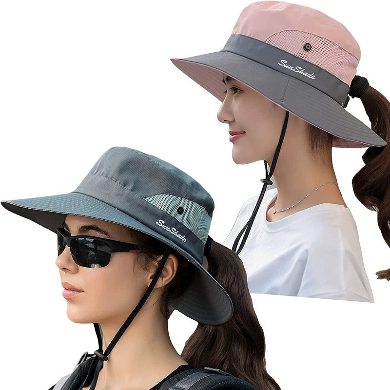 2 Pack Sun Hat for Women or Men 3” Wide Brim UPF 50+