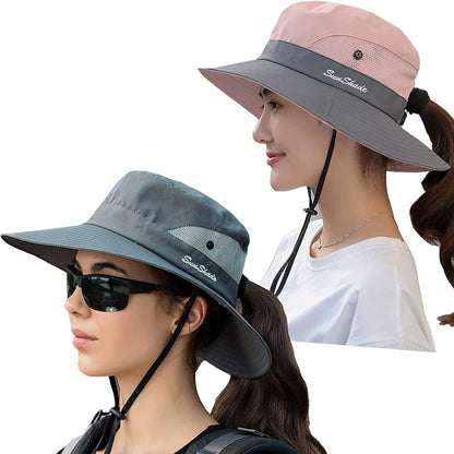 2 Pack Sun Hat for Women or Men 3” Wide Brim UPF 50+