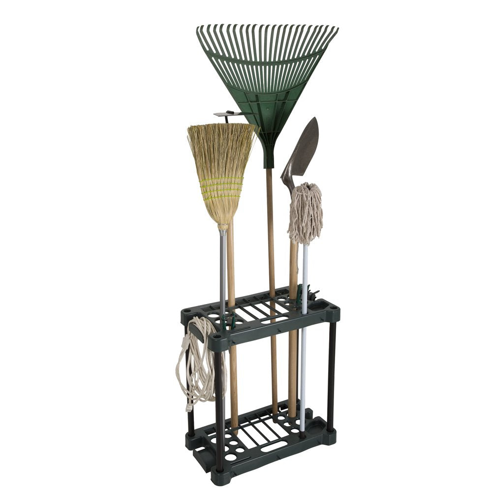 Compact Garden Tool Storage Rack - Fits over 30 Tools