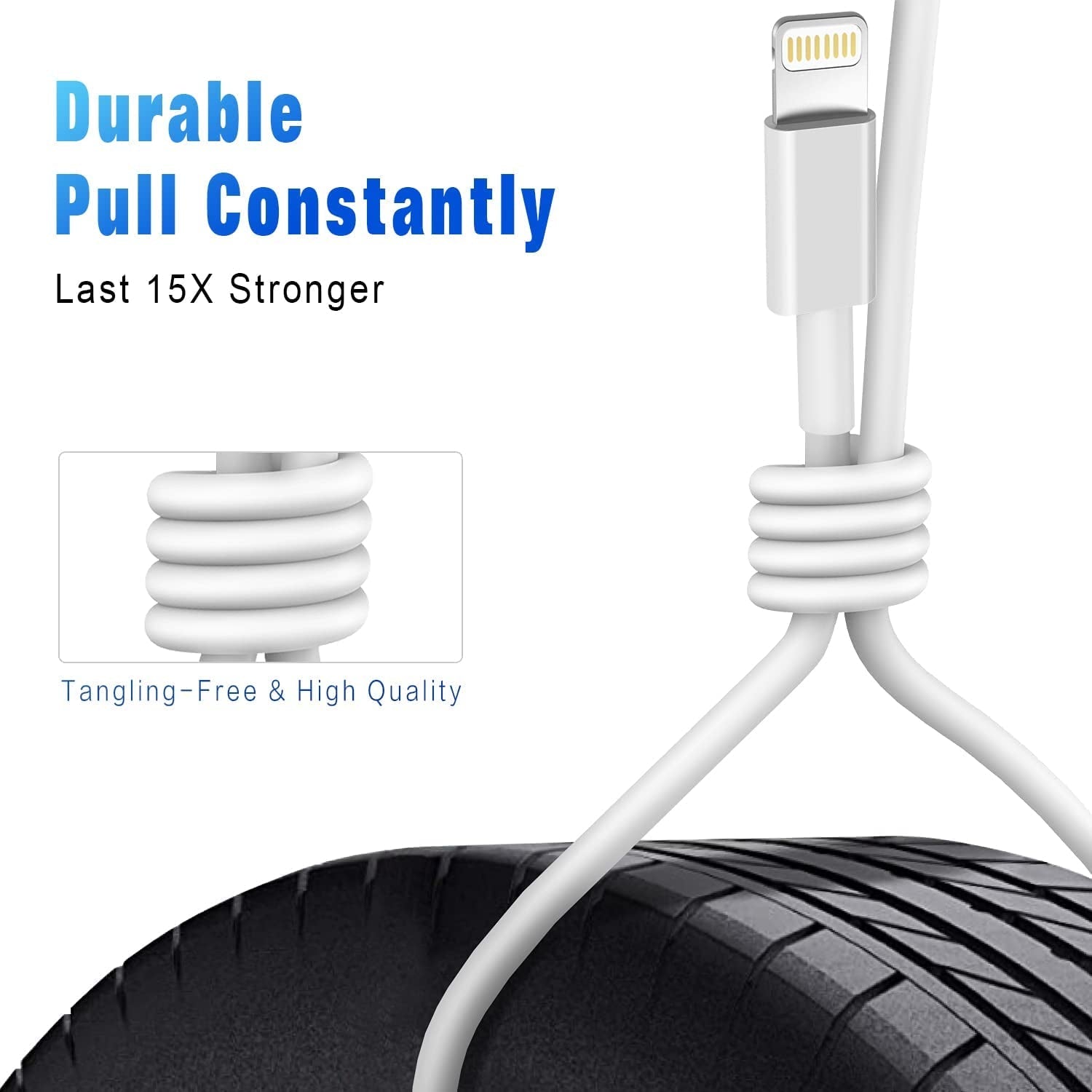 3Pack 6FT Charging Cords  Compatible with iPhone 