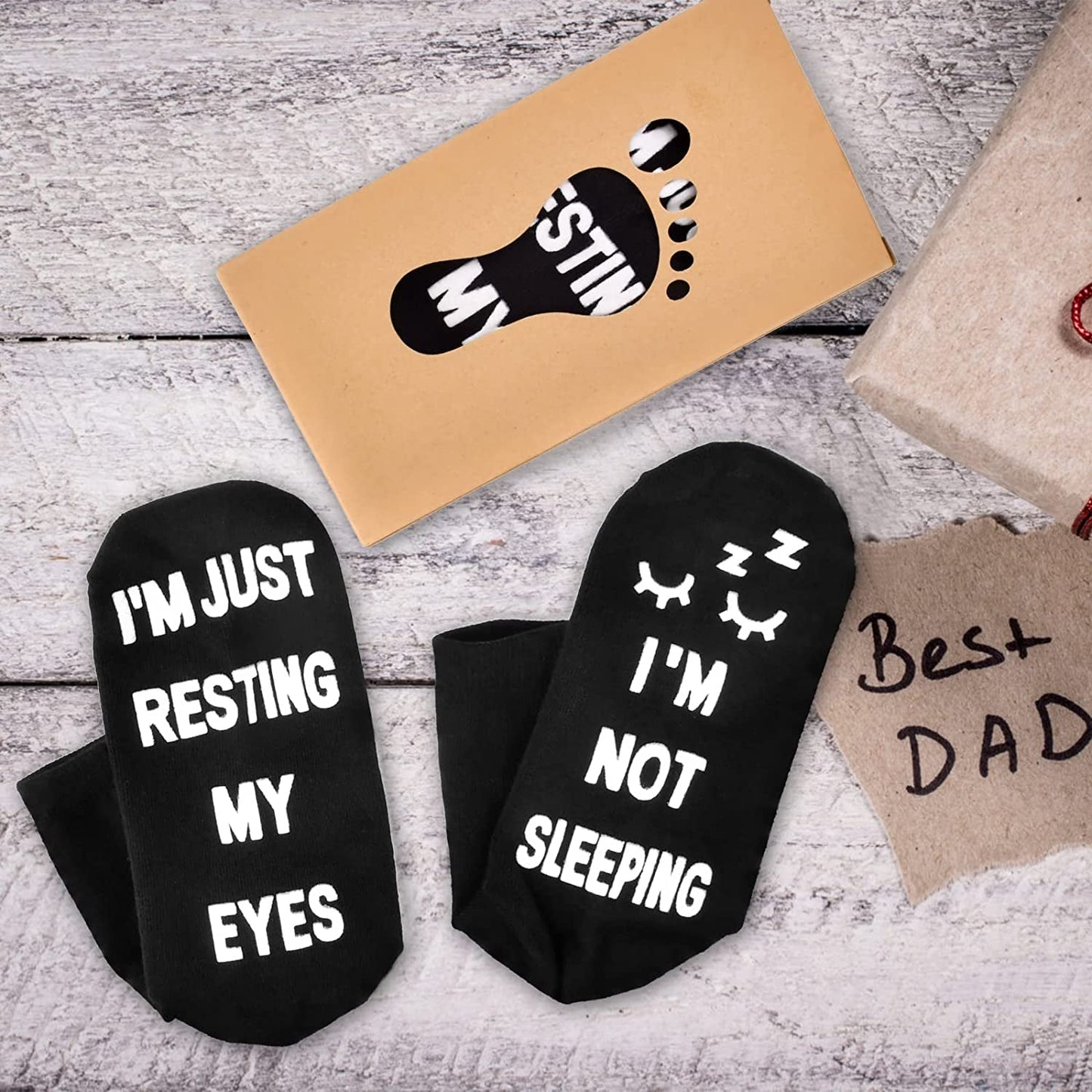  Fathers Day Dad Gifts from Daughter Son Wife, Mens Gifts Funny Socks Gifts for Men Grandpa Husband Him
