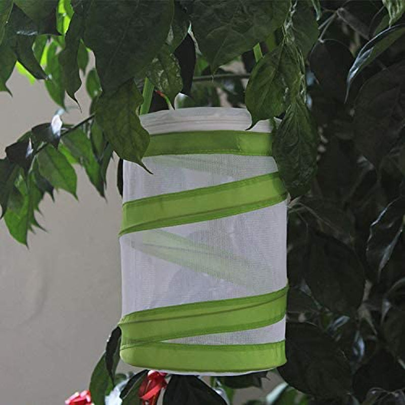 Mini Insect and Butterfly Habitat Insect Mesh Cage Caterpillars House, Bug Terrarium Pop-up 5.5" x 7" Tall for Kids