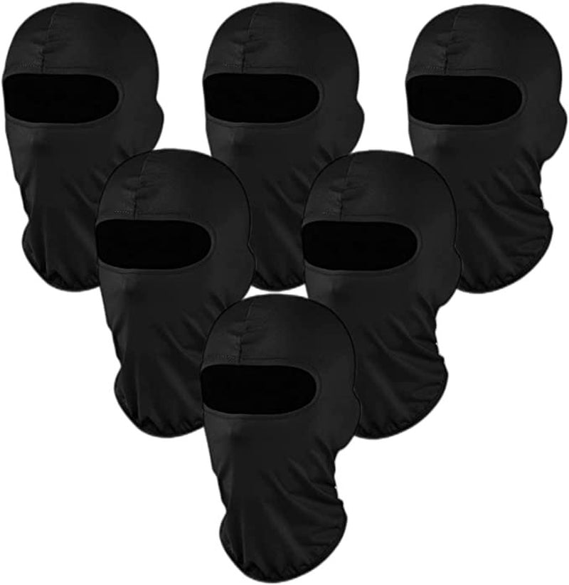 6 Pack Ski Masks - Balaclava Face Masks - Outdoor Full Cover Protection