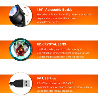 Sunset Projection Lamp, 180 Degree Rotation Night Light Projector LED Lamp