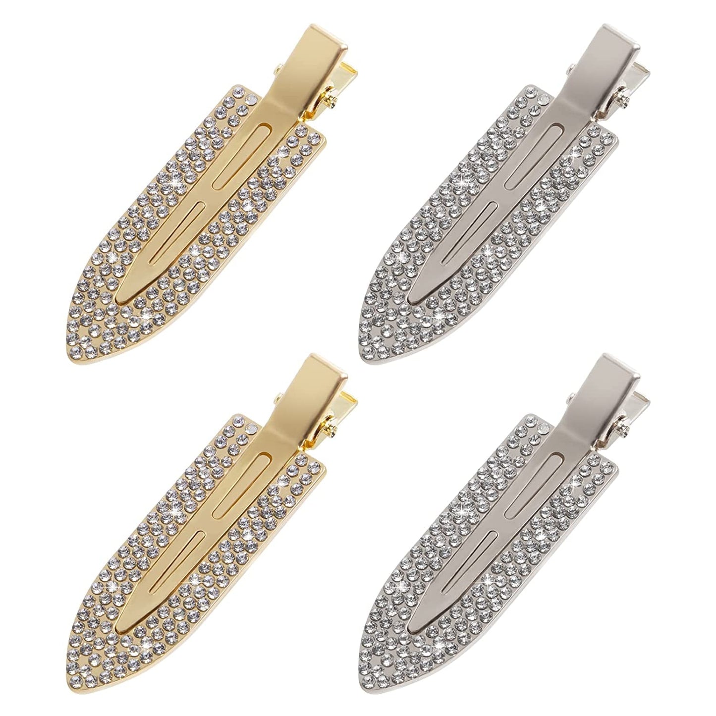 8 Pieces No bend / No Crease Hair Clips Styling Duck Bill Clips No Dent Alligator Hair Barrettes for Salon Hairstyle Hairdressing Bangs Waves Woman Girl Makeup Application