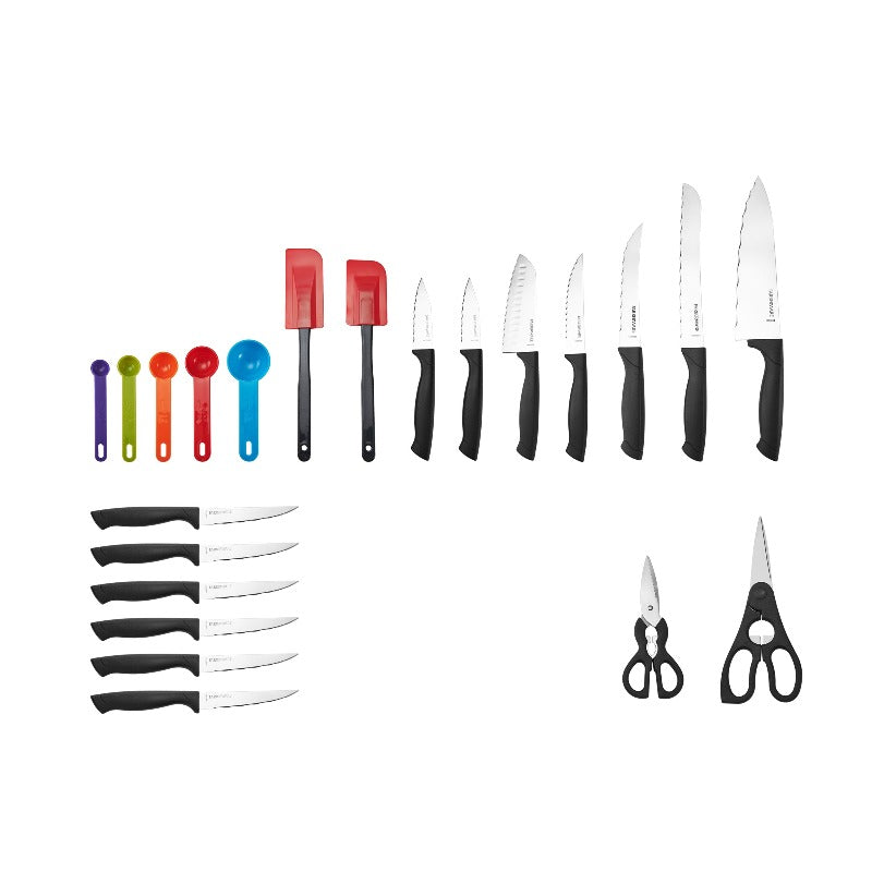 23 Piece Stainless Steel Cutlery and Utensil Set - Never Needs Sharpening Dishwasher Safe