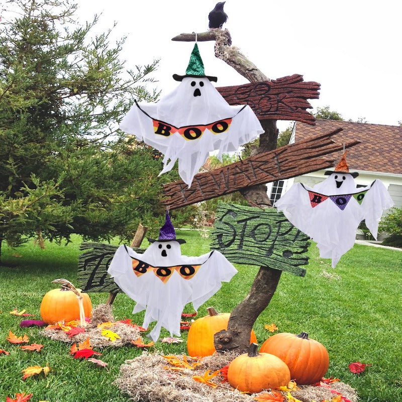 3 Pack Halloween Ghost Decorations
