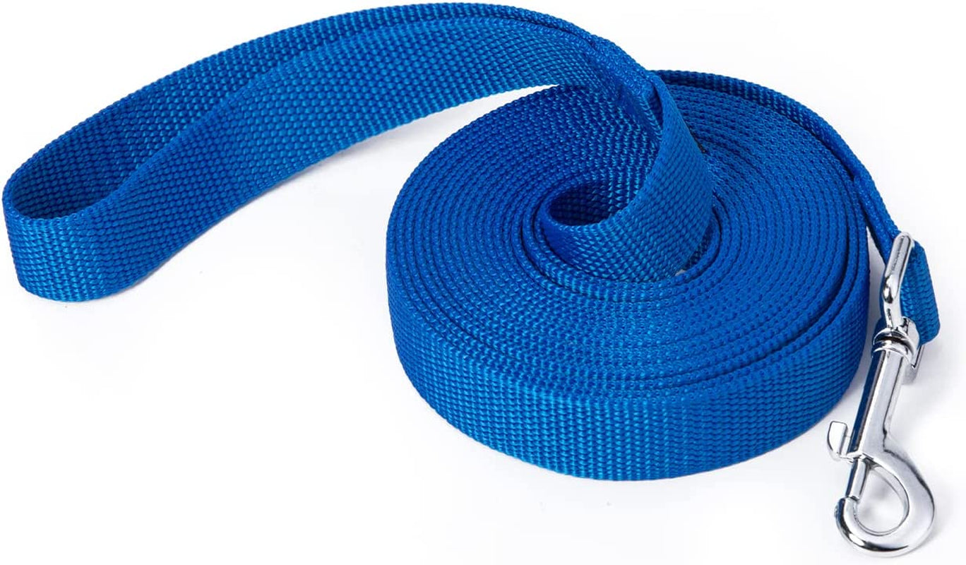 Strong Durable Nylon Dog Training Leash, Traction Rope, 10 Feet Long, 1 Inch Wide, for Small and Medium Dog 