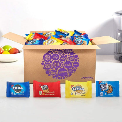 Oreos, Chips Ahoy & Nutter Butter Cookie Snacks Variety Pack, School Lunch Box Snacks, 56 Snack Packs (2 Cookies Per Pack)