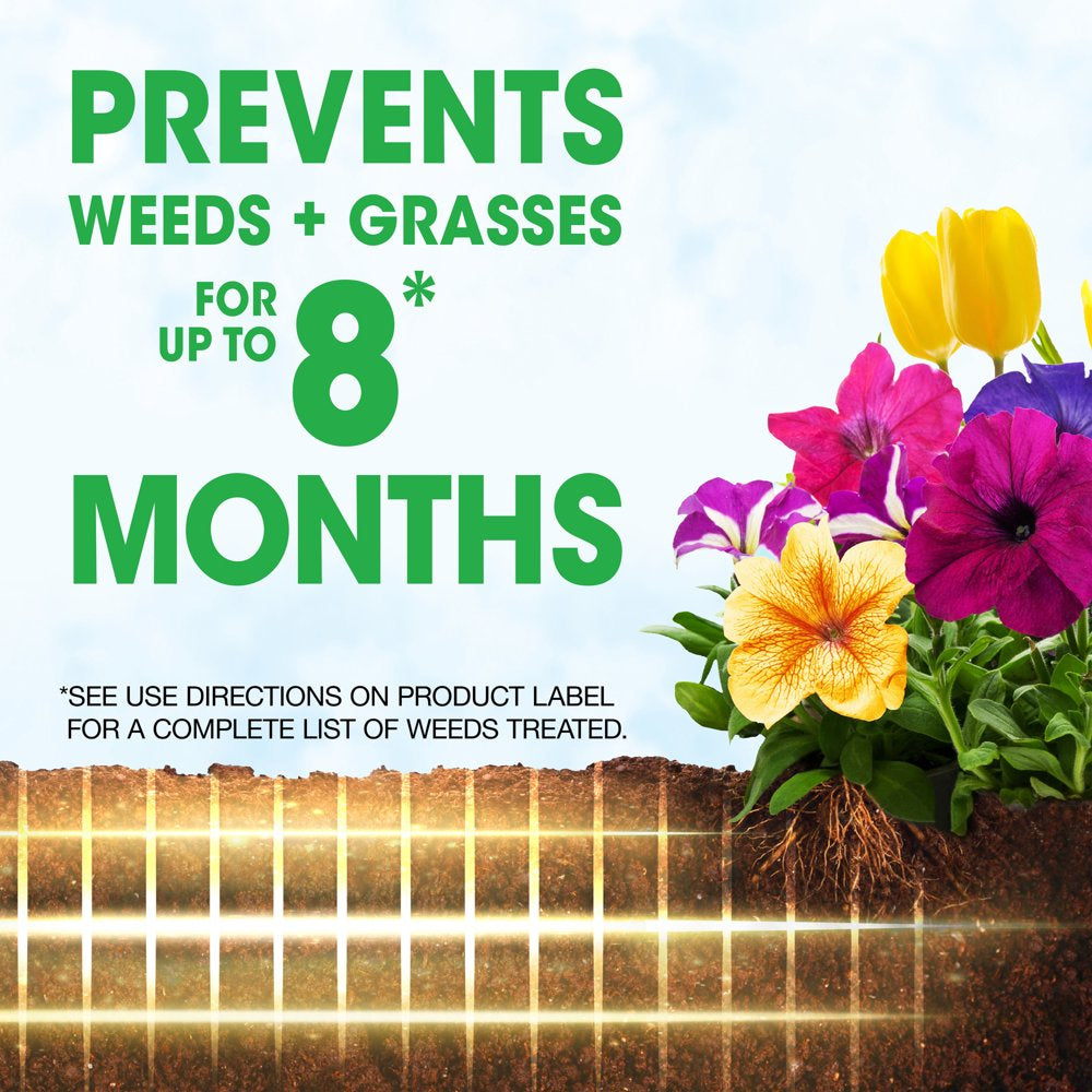 Roundup Weed Barrier Granules - Weed Preventer for Landscapes, 5.4 Lbs