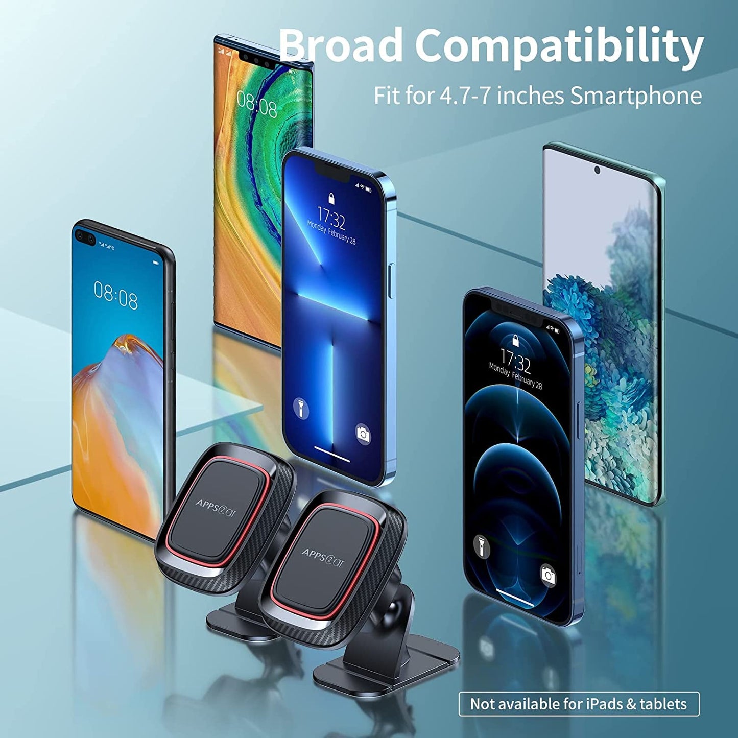 [2 Pack] Magnetic Phone Holder for Car