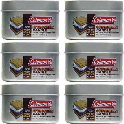  Scented Outdoor Citronella Candle with Wooden Crackle Wick - 6 oz
