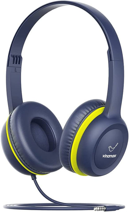  Wired Headphones with Safe Volume Limiter, Adjustable and Flexible for Kids