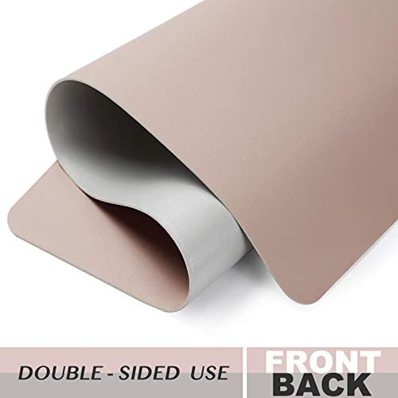 Dual Sided Waterproof Leather Desk Mat