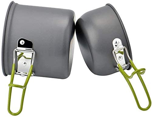 Outdoor Camping Pot Set for 1-2 People Camping Cooking with Portable Bags and Tableware Camping & Hiking Equipment