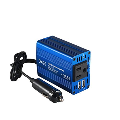 150W Car Outlet Power Converter with 3.1A Dual USB Charge Ports