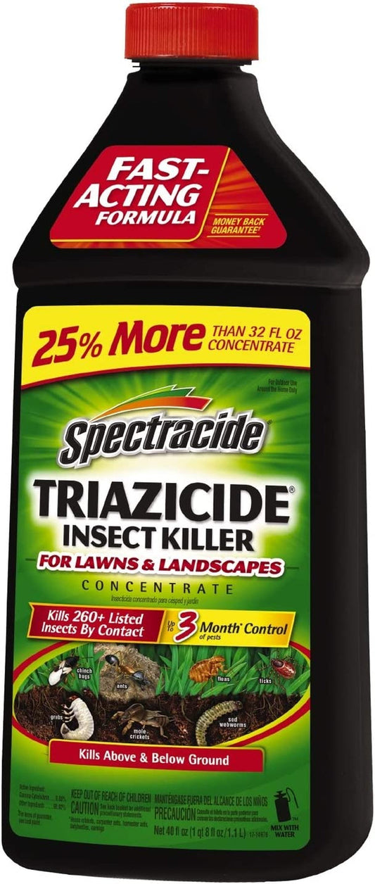 Spectracide Concentrate Triazicide Lawn & Landscapes Insect Killer, 40 oz, Black