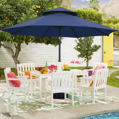 7.5FT Patio Umbrella with Push Button Tilt and Crank