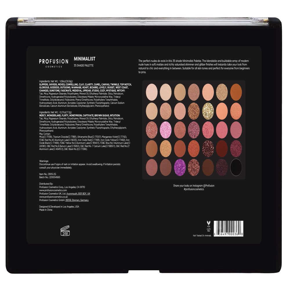 35 Shade Eyeshadow Palette - Minimalist