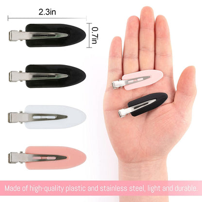 8 Pieces No bend / No Crease Hair Clips Styling Duck Bill Clips No Dent Alligator Hair Barrettes for Salon Hairstyle Hairdressing Bangs Waves Woman Girl Makeup Application
