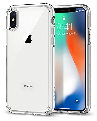 Spigen Ultra Hybrid iPhone X Case with Air Cushion Technology and Hybrid Drop Protection