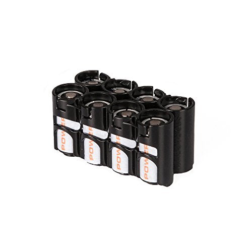Storacell by Powerpax SlimLine CR123 Battery Caddy, Military Green, Holds 4 Batteries