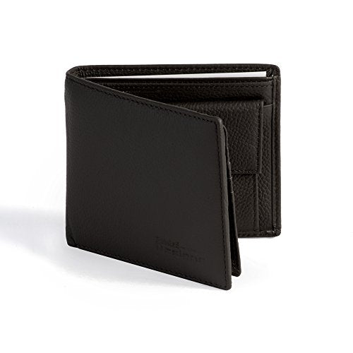 Men's Luxurious Genuine Leather Ratcheting Black Belt and Brown Wallet Gift Set