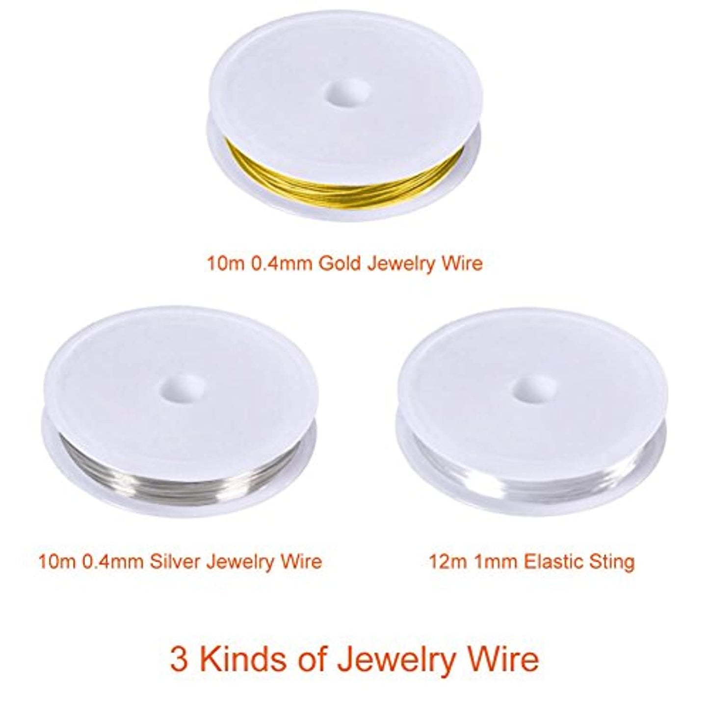 AL-Tools Jewelry Making Supplies Kit with Jewelry Tools, Jewelry Wires and Jewelry Findings for Jewelry Repair and Beading