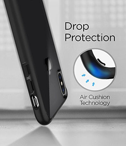 Spigen Ultra Hybrid iPhone X Case with Air Cushion Technology and Hybrid Drop Protection