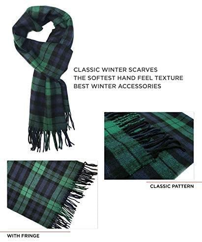 Calvia Cashmere Feel Scarf - Super Soft & Warm for Winter - Elegant Looks for Women & Men