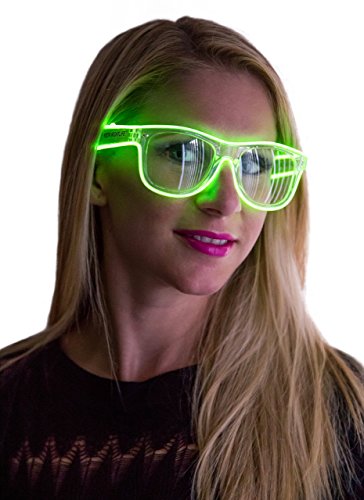 Neon Nightlife Clear Lens Light Up Glasses