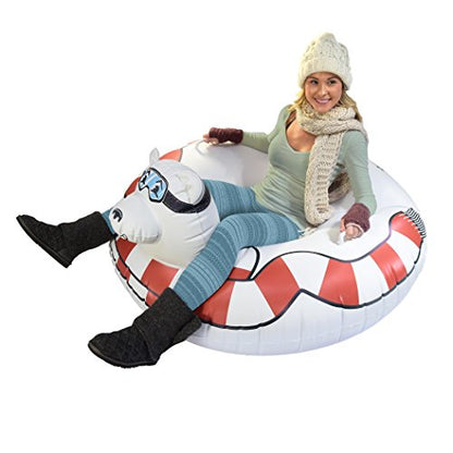 GoFloats Winter Snow Tube - The Ultimate Sled (Choose from Unicorn, Ice Dragon, Polar Bear, Penguin, Flamingo)