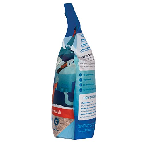 Redmond Ice Slicer - Ice Melt Salt, Kid & Pet Safe Deicer, All-Natural Granular Slicer 10 Lb Bag