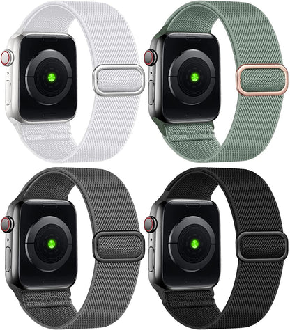 4 Pack Stretchy Bands Compatible for Apple Watch 