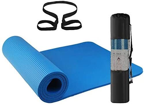 Lixada Yoga Mat Set - Include Exercise Ball,Jump Rope, Ankle Puller, Pilates Ball with Pipe, Yoga Mat with Carrying Strap and Storage Bag for Yoga, Pilates and Fitness(Optional)