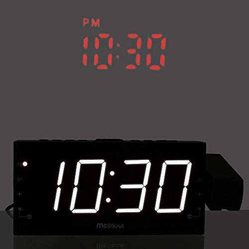 Projection Alarm Clock with USB Charging Port