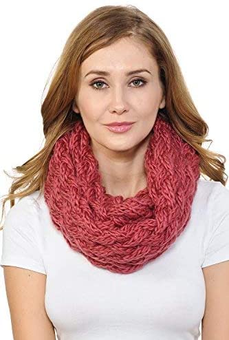 Basico Infinity Scarf | Winter Crochet Knit Scarf in One Size