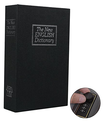 Book Safe with Combination Lock, Ohuhu Dictionary Diversion Book Safe, Portable Safe Box, Great for storing Money, Jewelry, Gun and Passport