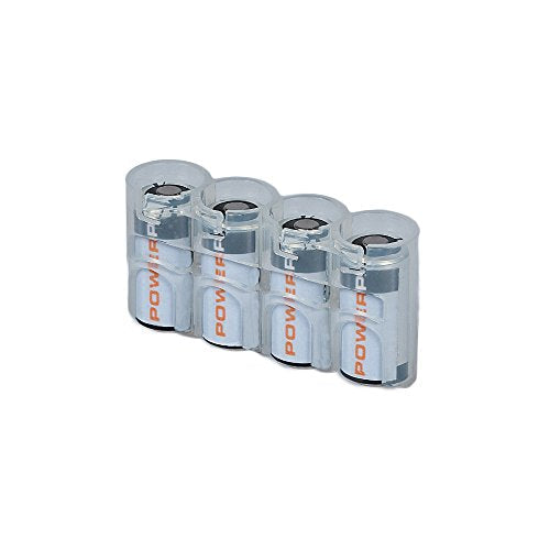 Storacell by Powerpax SlimLine CR123 Battery Caddy, Military Green, Holds 4 Batteries