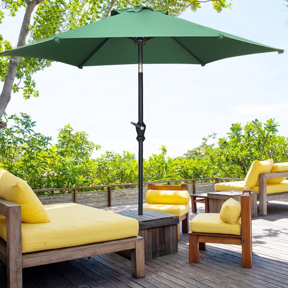 7.5FT Patio Umbrella with Push Button Tilt and Crank