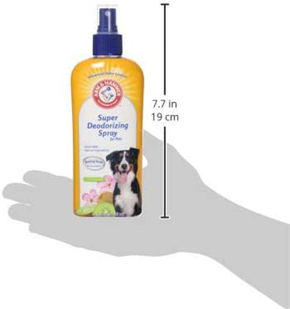 Arm & Hammer for Pets Super Deodorizing Spray for Dogs | Best Odor Eliminating Spray for All Dogs & Puppies | Fresh Kiwi Blossom Scent That Smells Great, 8 Ounces