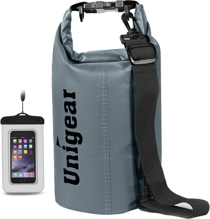 Dry Bag Waterproof, Floating and Lightweight Bags for Kayaking, Boating, Fishing, Swimming and Camping with Waterproof Phone Case