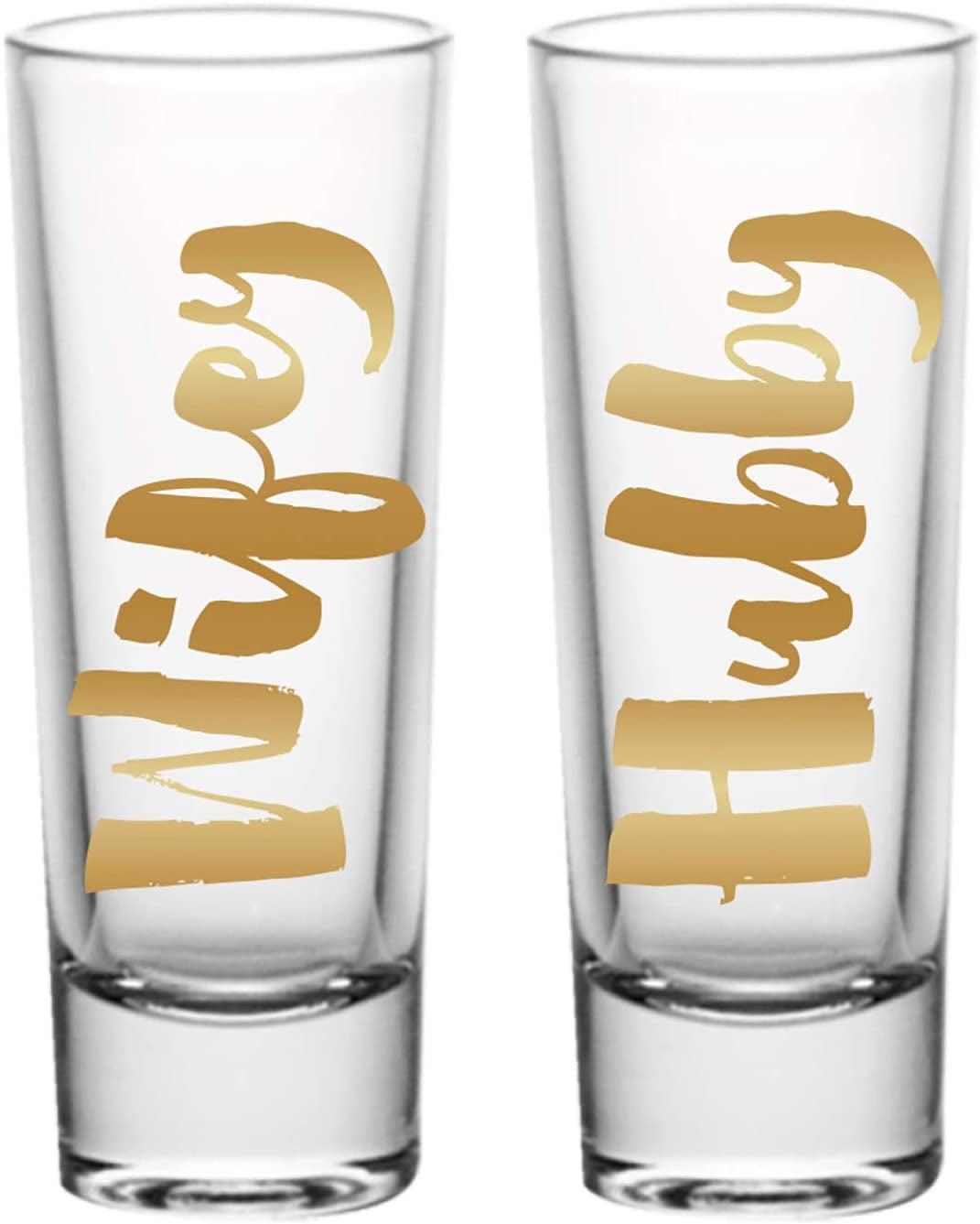  Set of 2 Shot Glasses Boss / Groom