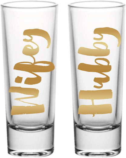  Set of 2 Shot Glasses Boss / Groom